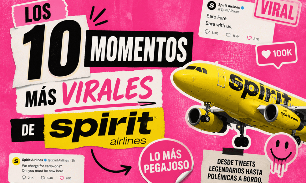 Spirit Airlines los 10 momentos más virales historia tweets polémicas cultura pop 2026