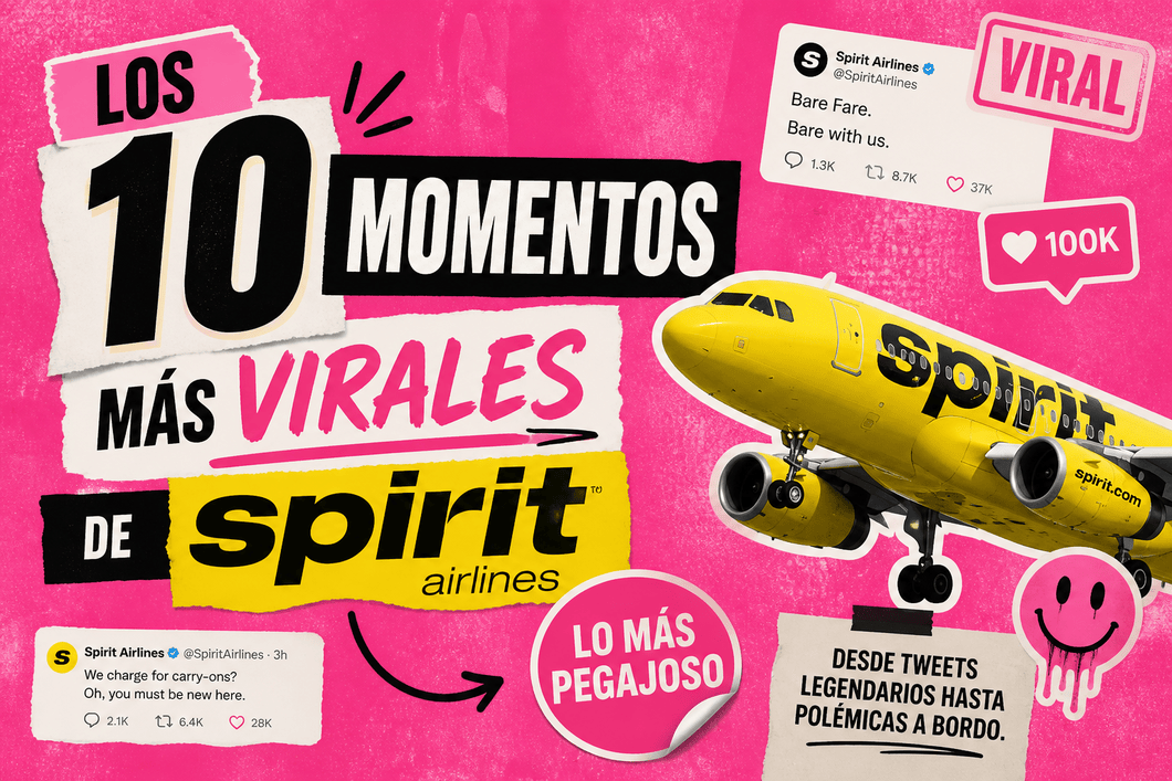 Spirit Airlines los 10 momentos más virales historia tweets polémicas cultura pop 2026